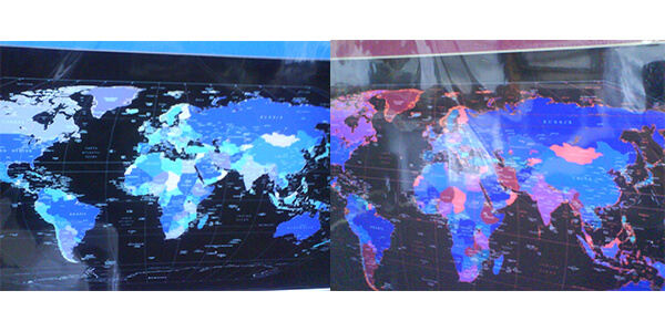 MapTag Reflective world map